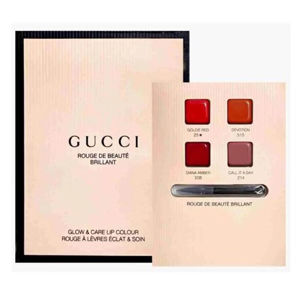 Gucci Set 2 / Rouge de Beauté Brillant Lipstick Samples - Picture 3 of 3